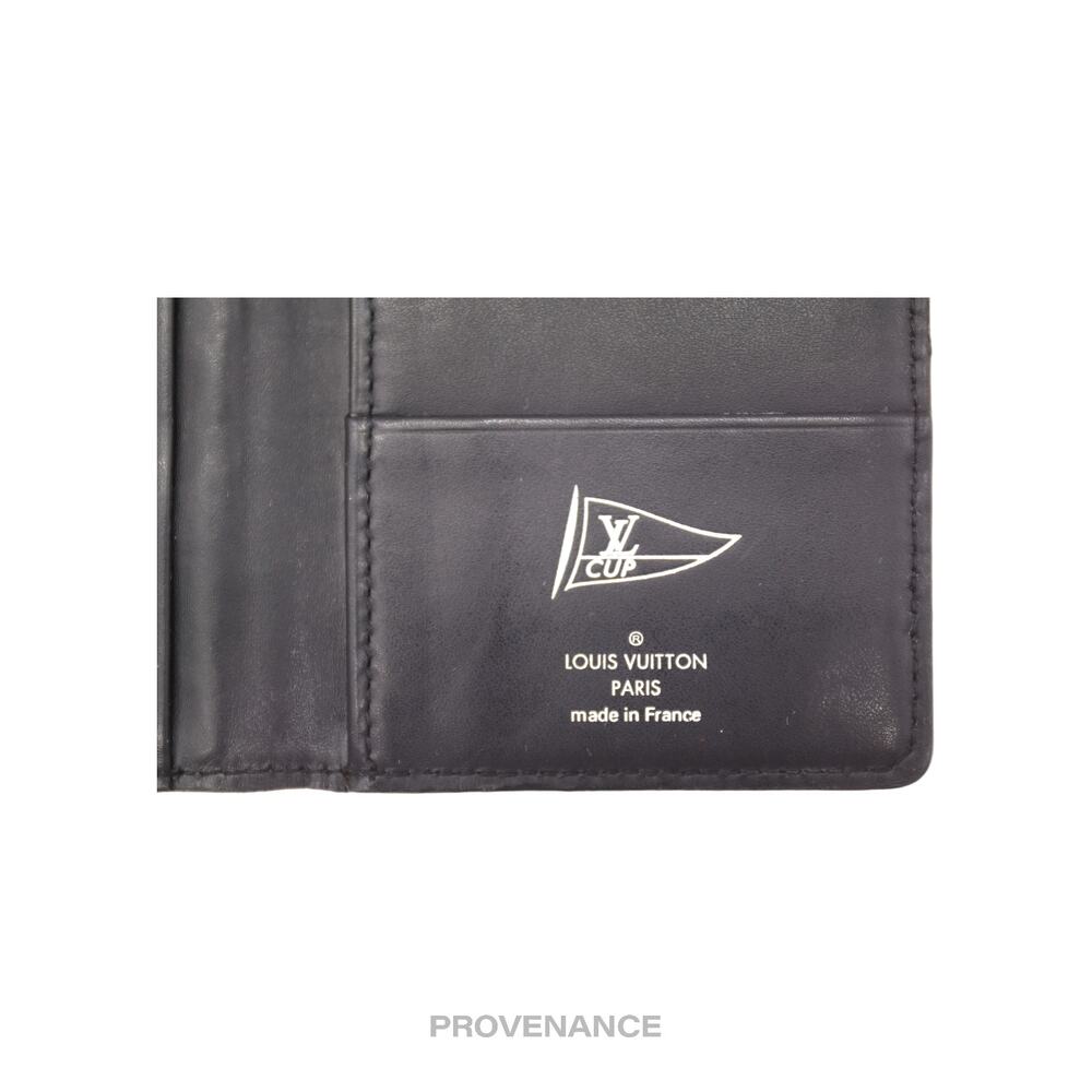 🔴 Louis Vuitton Cup Pocket Organizer Wallet - Navy Leather - Picture 6 of 8